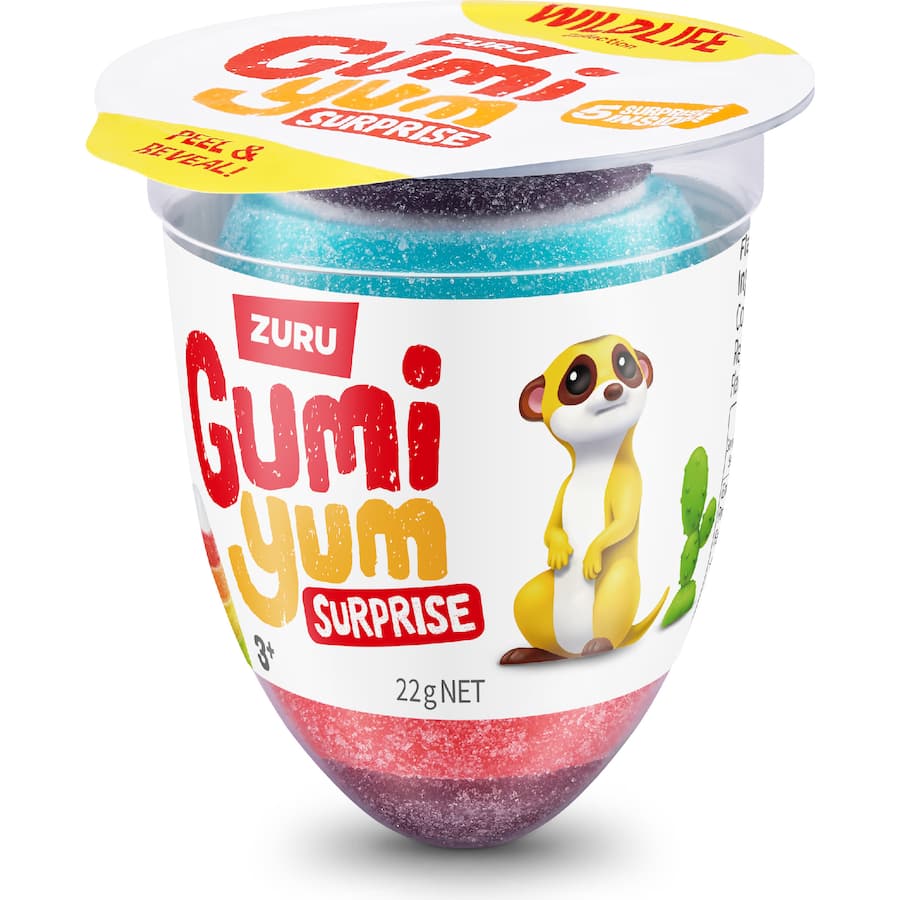 Zuru Gumi Yum Jelly Sweets Wildlife White 22g