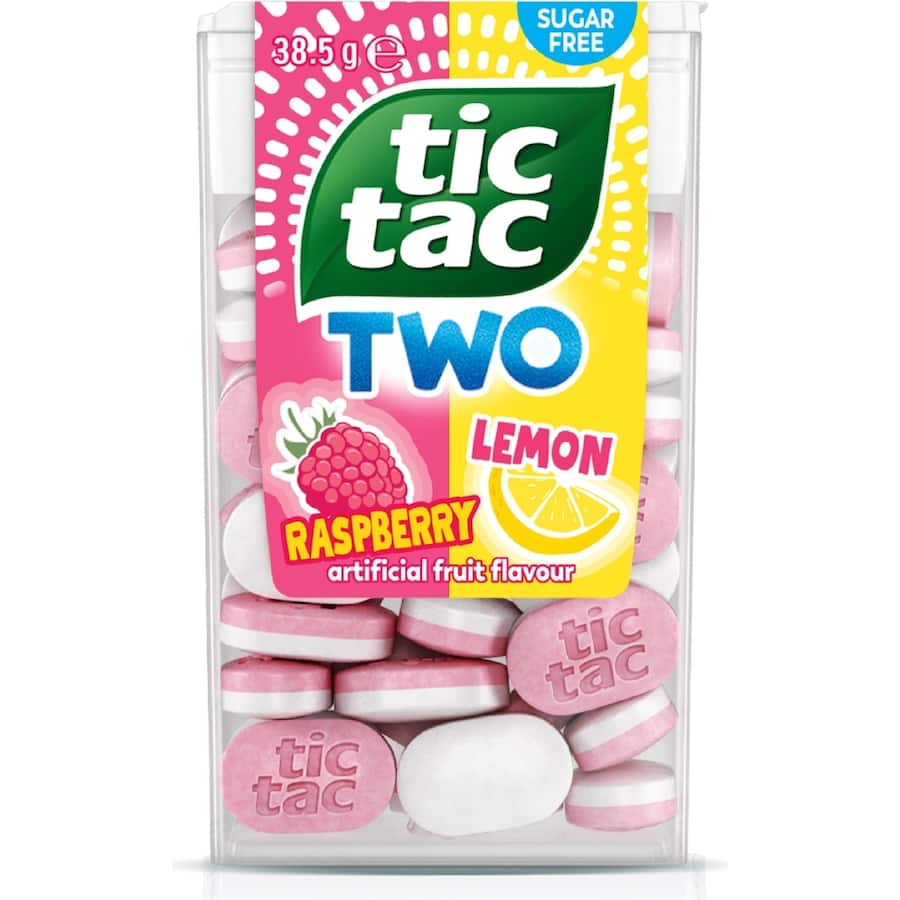 Tic Tac Sweet Mints Two Raspberry & Lemon 38g