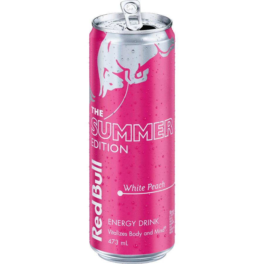 Red Bull Energy Drink White Peach Edition - 473mL