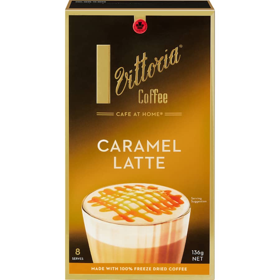 Vittoria Coffee Sachets Caramel Latte 8pack