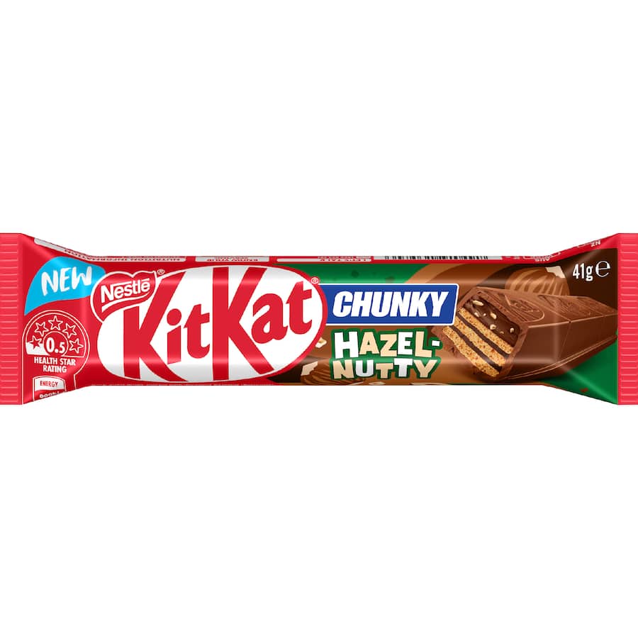 Nestlé Kitkat Chocolate Bar Chunky Hazelnut 41g