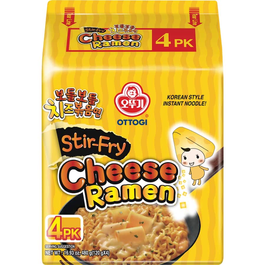 Otoki Instant Noodles Stir-fry Cheese Ramen - 4 pack 480g