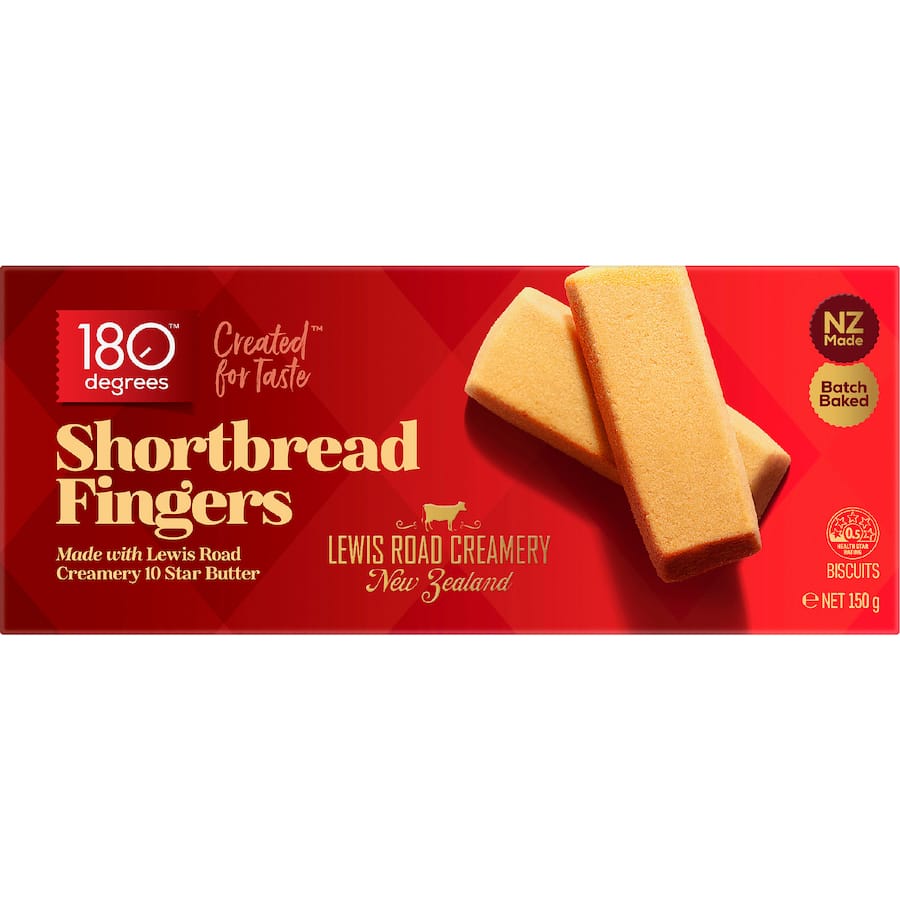 180 Degrees Shortbread Fingers - 150g
