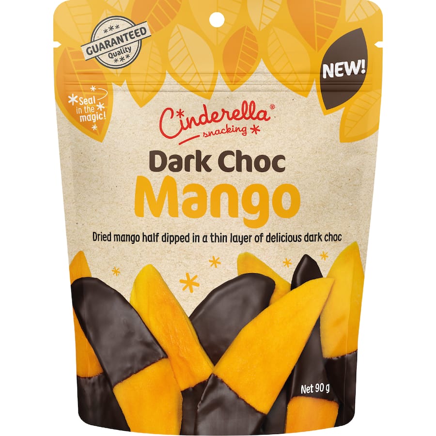 Cinderella Dried Mango Dark Chocolate - 90g