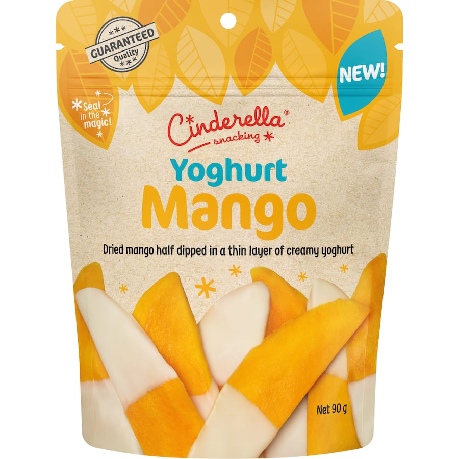 Cinderella Dried Mango Yoghurt Dipped - 90g