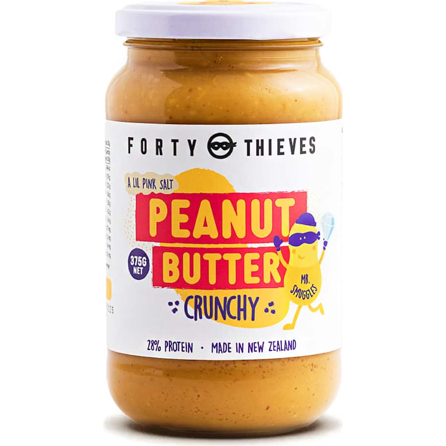 Forty Thieves Peanut Butter Crunchy 375g