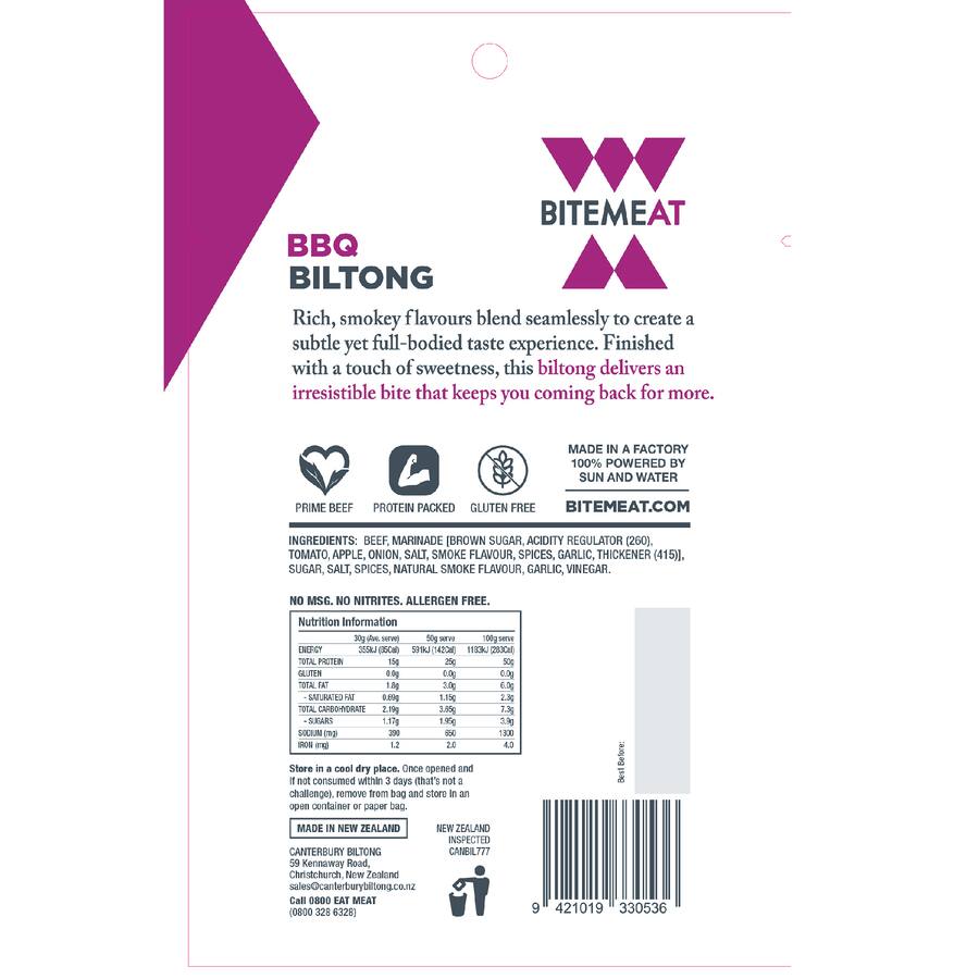 Bitemeat Biltong Bbq - 50g