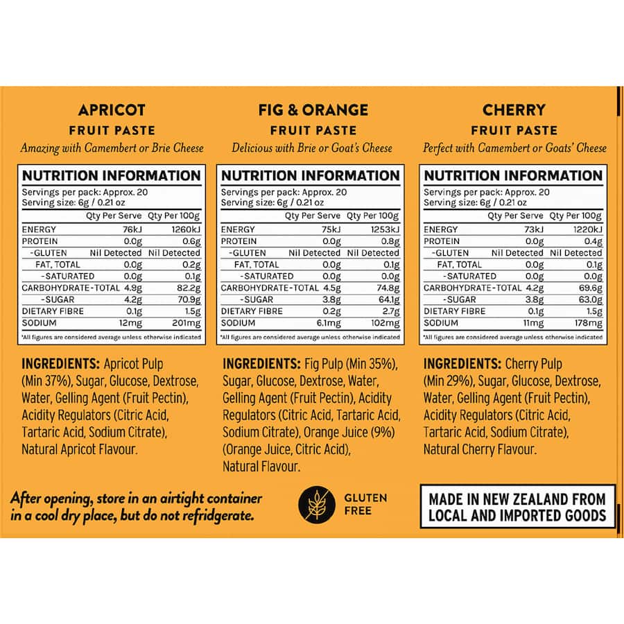 Rutherford & Meyer Fruit Paste - 3 pack 360g