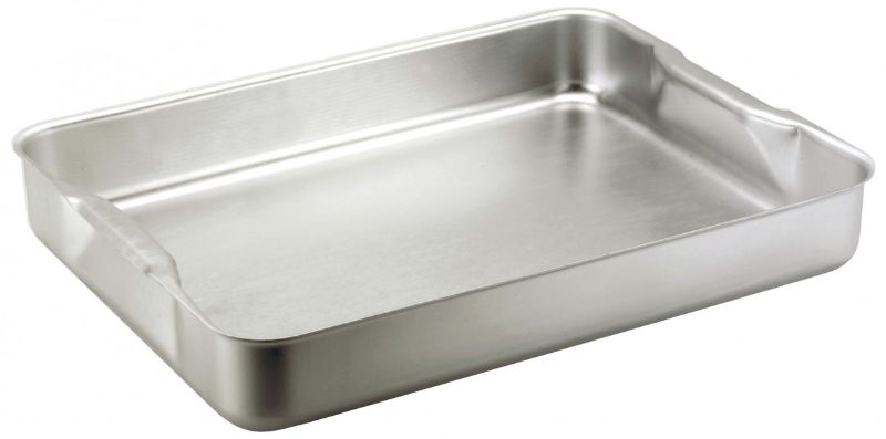 Chef Inox Aluminium Roast Dish, 420x305x70mm, durable, even cooking, rust-resistant, ideal for all cooking surfaces.