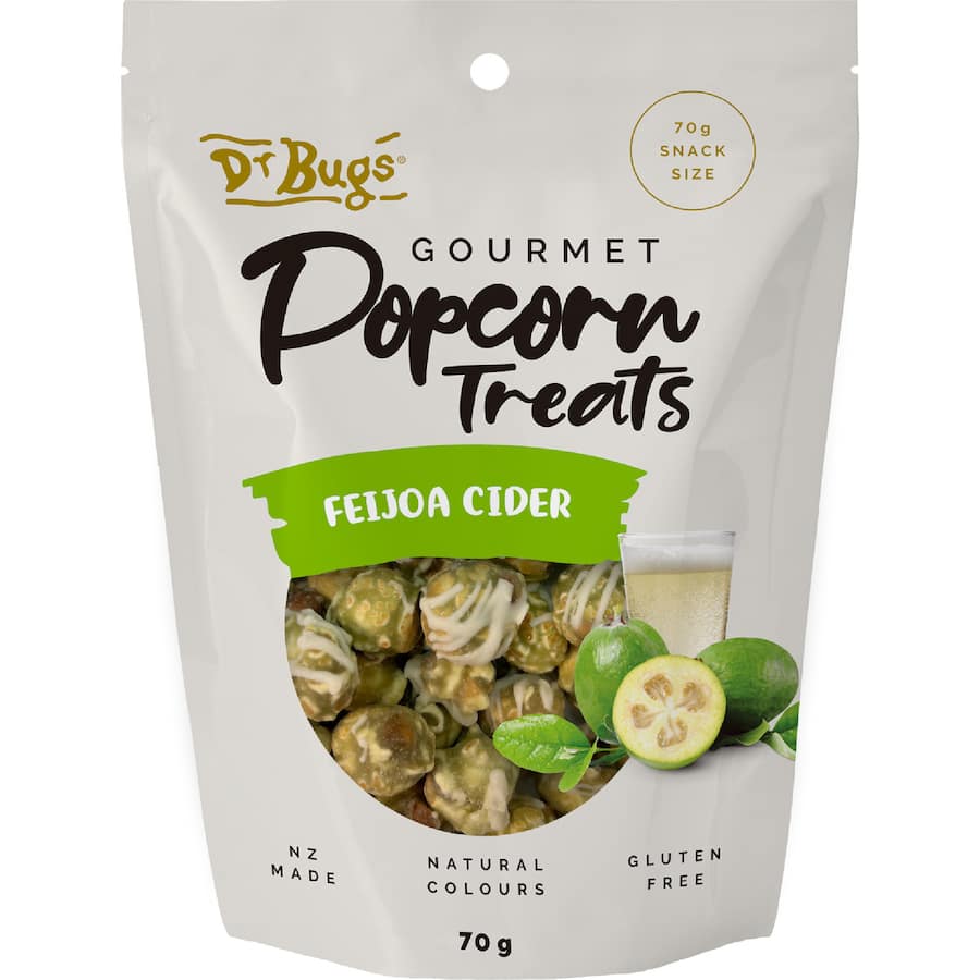 Dr Bugs Popcorn Feijoa Cider 70g