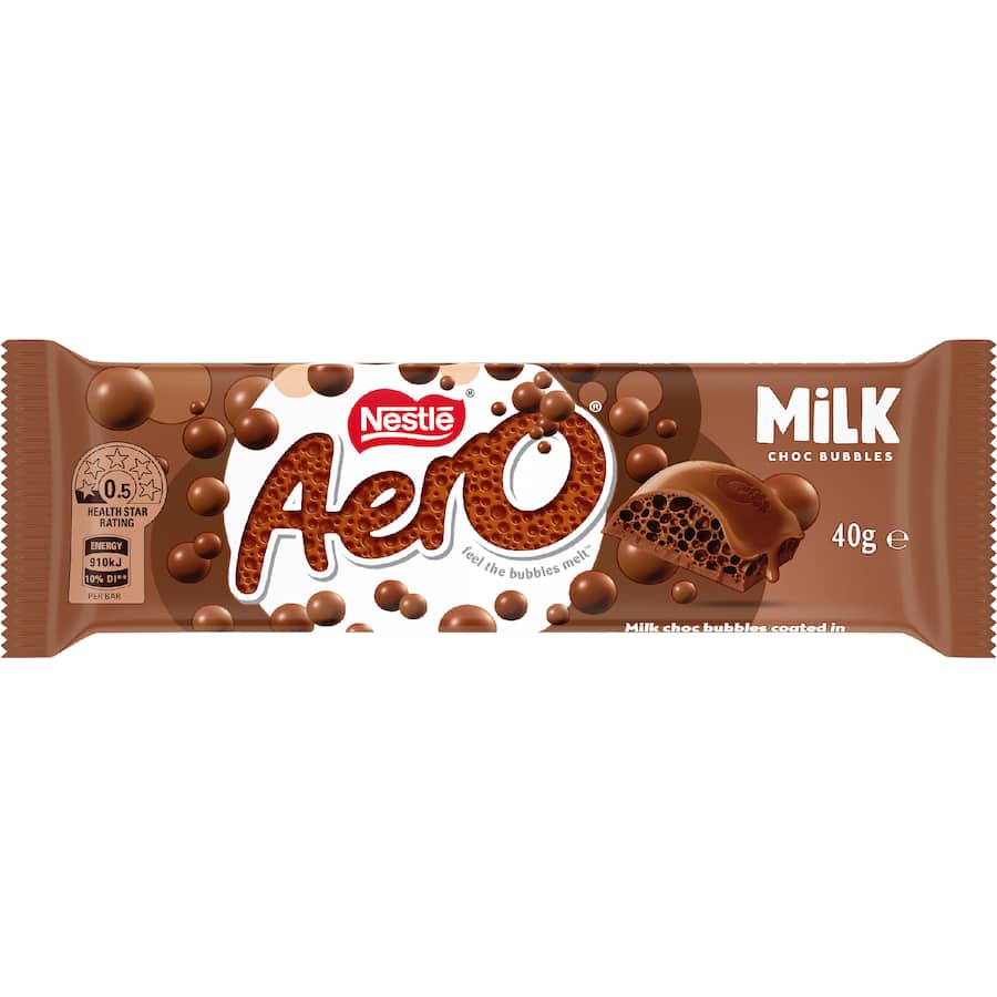 Nestlé Aero Chocolate Bar Milk Chocolate 40g