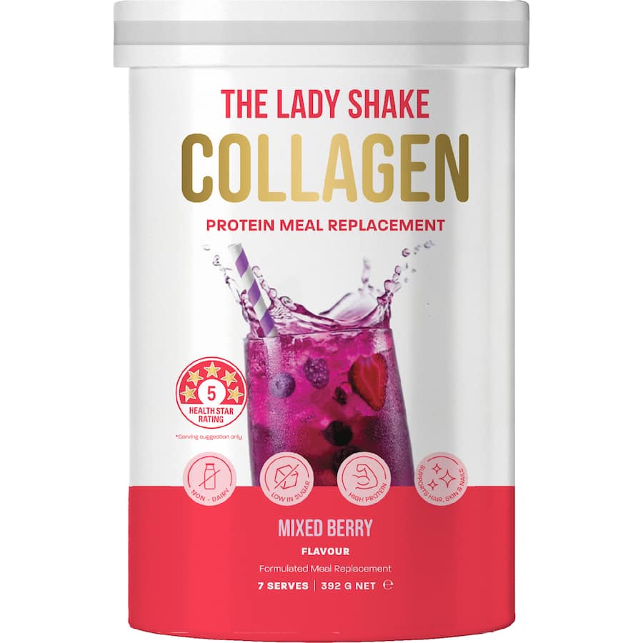 The Lady Shake Meal Replacement Collagen Protein Mixed Berry 392g