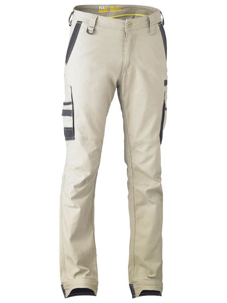 Bisley, FLEX & MOVE Stretch Utility Cargo Pant-Stout Fit - Stone - Size: 117