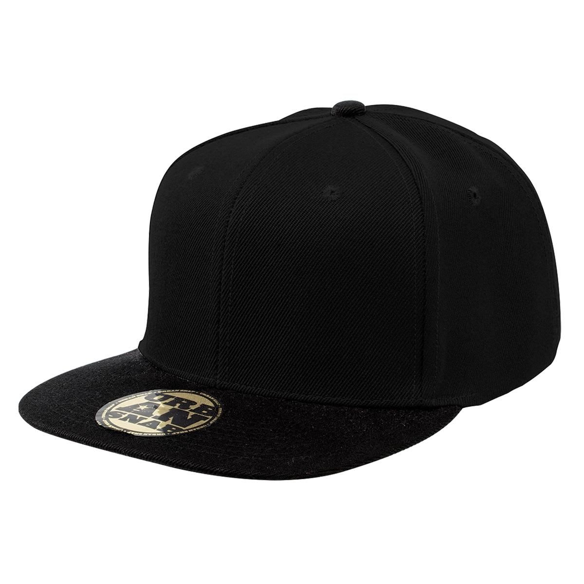 Legend Life, Urban Snapback Flat Peak Cap, 4373 - Black (Size: OSF)