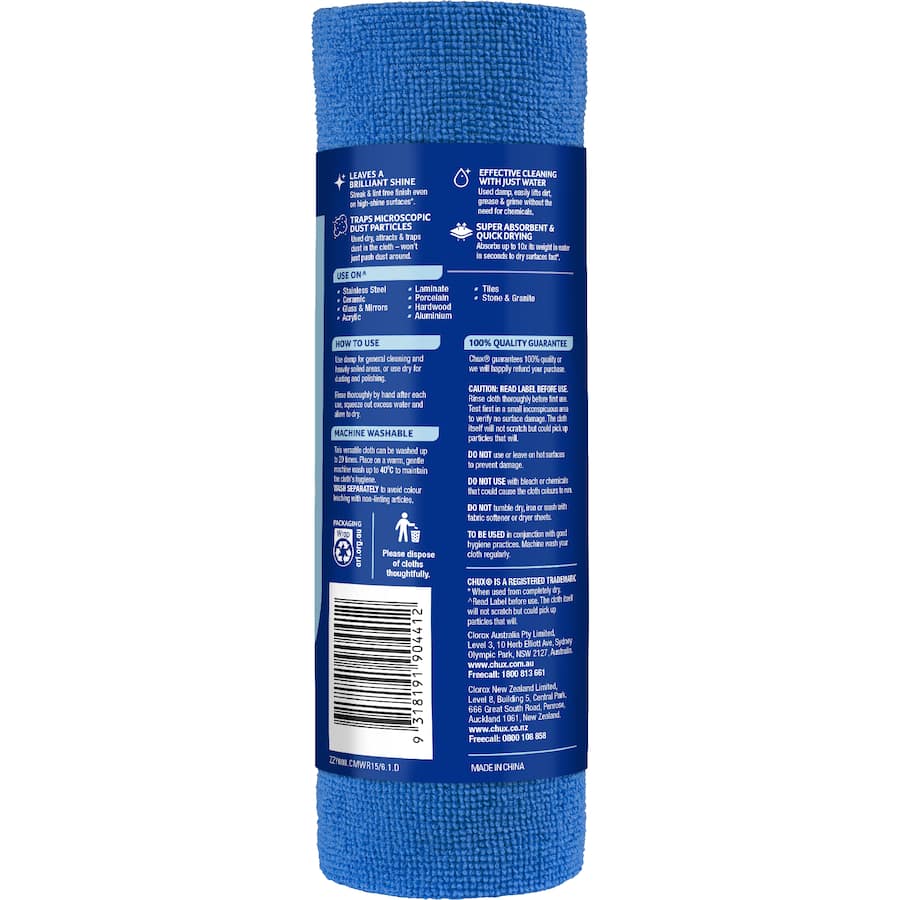 Chux Microfibre Cloth Roll 15pack