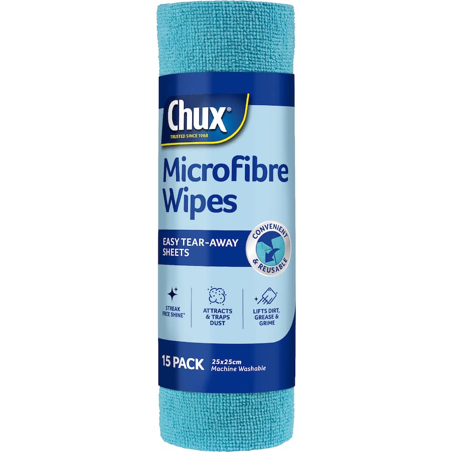 Chux Microfibre Cloth Roll 15pack