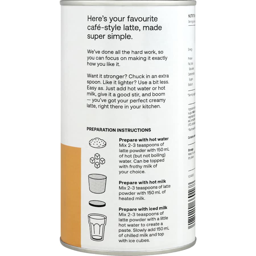 Jed's Mixes Instant Coffee Creamy Latte - 200g