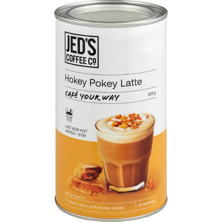 Jed's Mixes Instant Coffee Hokey Pokey Latte - 200g