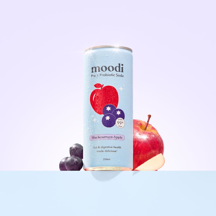 Moodi Pre + Probiotic Soda Blackcurrant Apple 1000mL