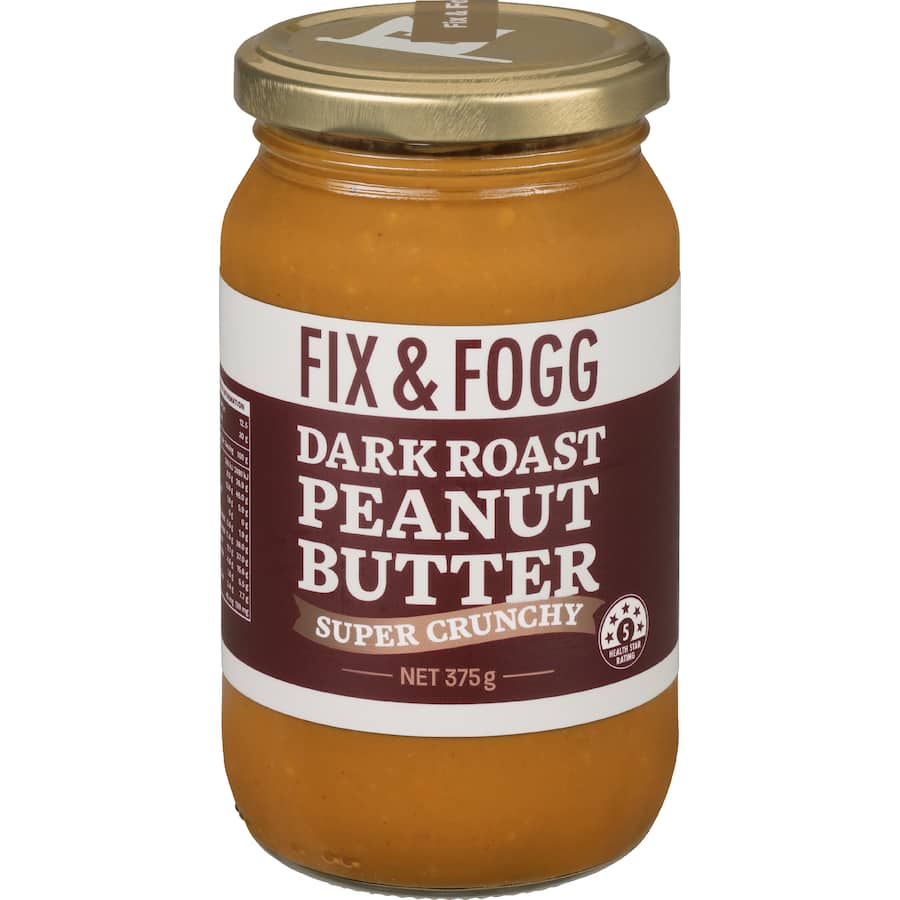 Fix & Fogg Peanut Butter Dark Roast Crunchy - 375g