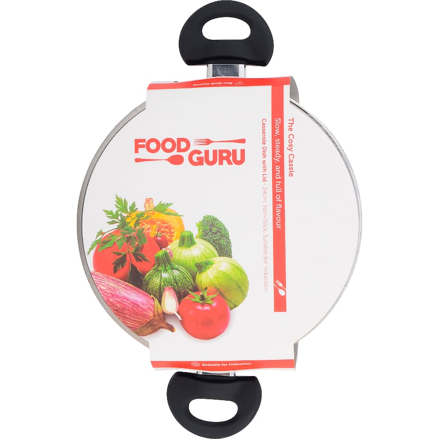 Food Guru Casserole Dish With Lid 24cm