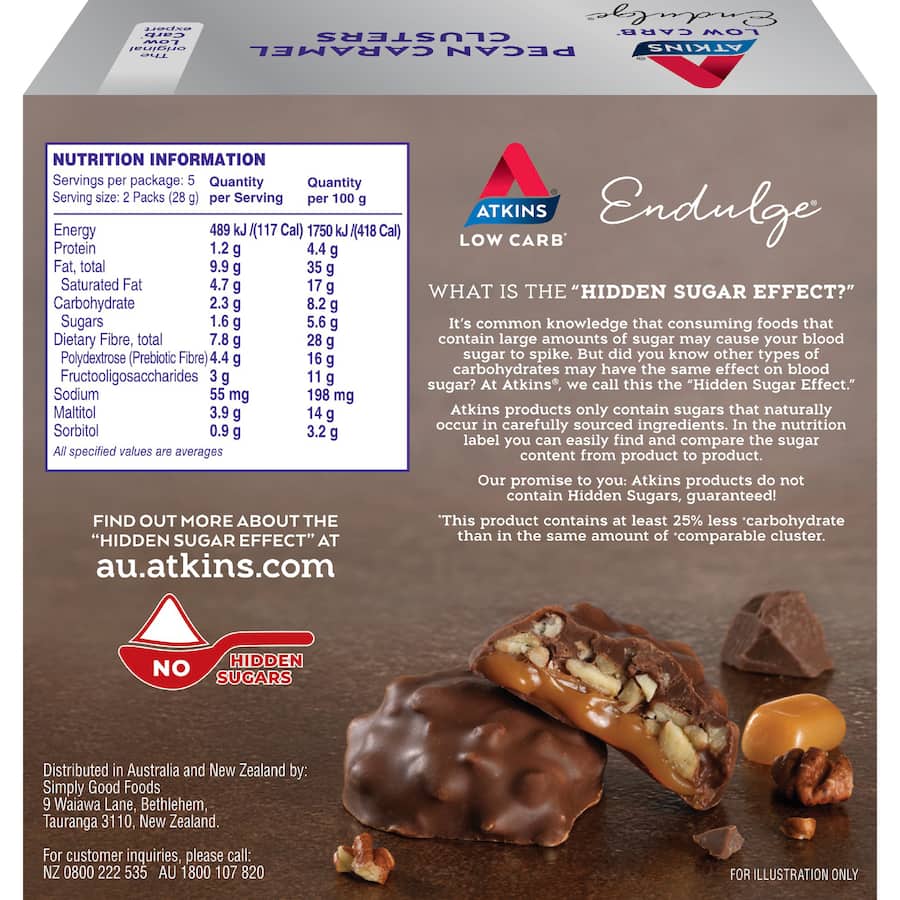 Atkins Endulge Clusters Pecan Caramel 10pack