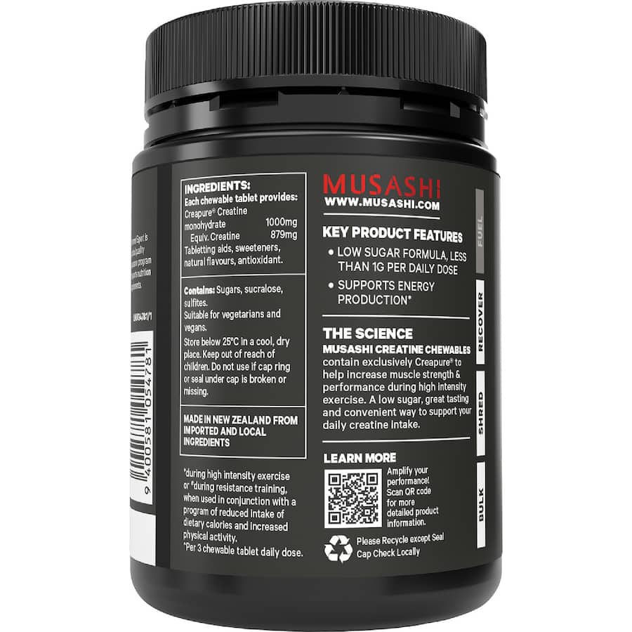 Musashi Creatine Chewables 60s