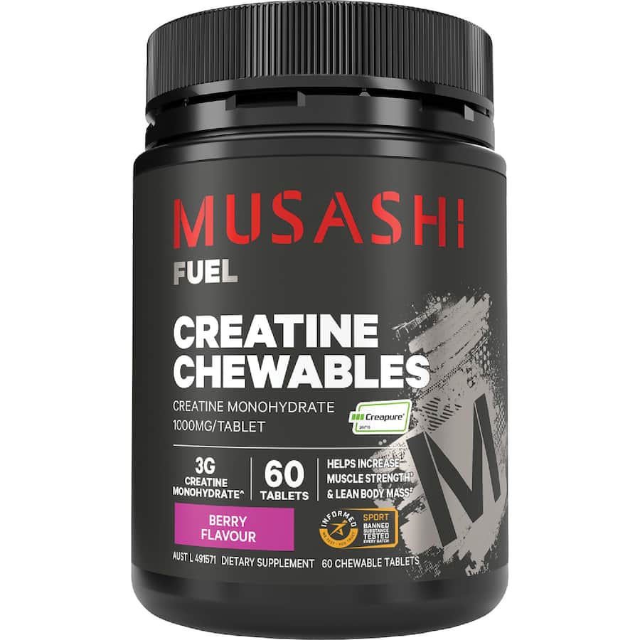 Musashi Creatine Chewables 60s