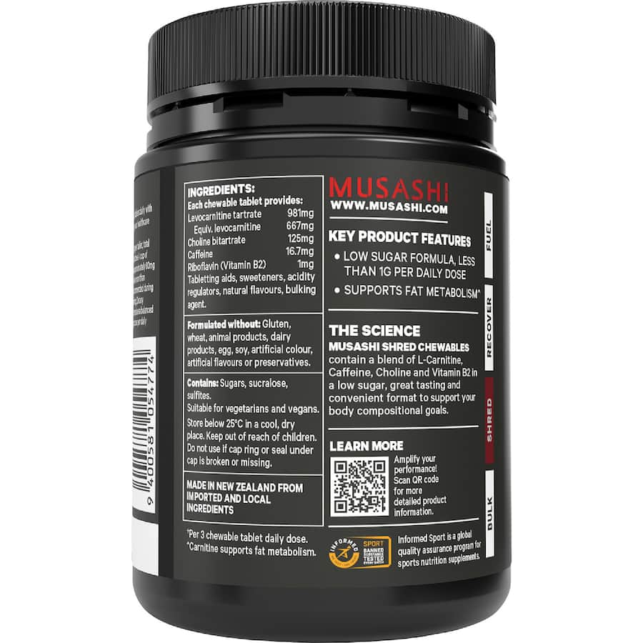 Musashi Chewables Shred 54s