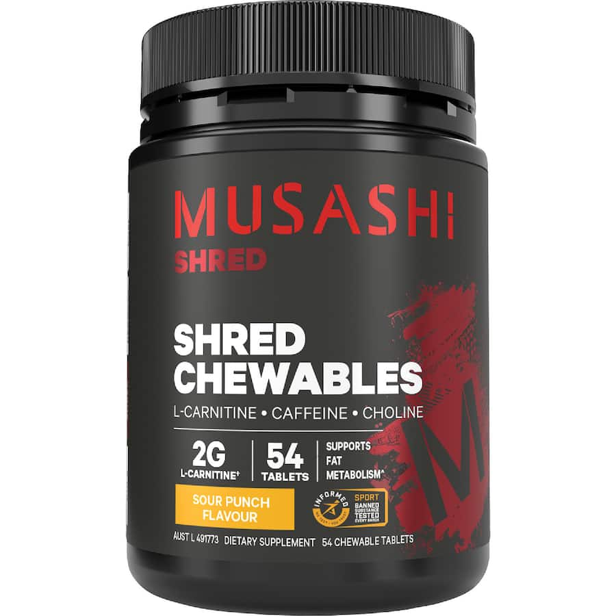 Musashi Chewables Shred 54s