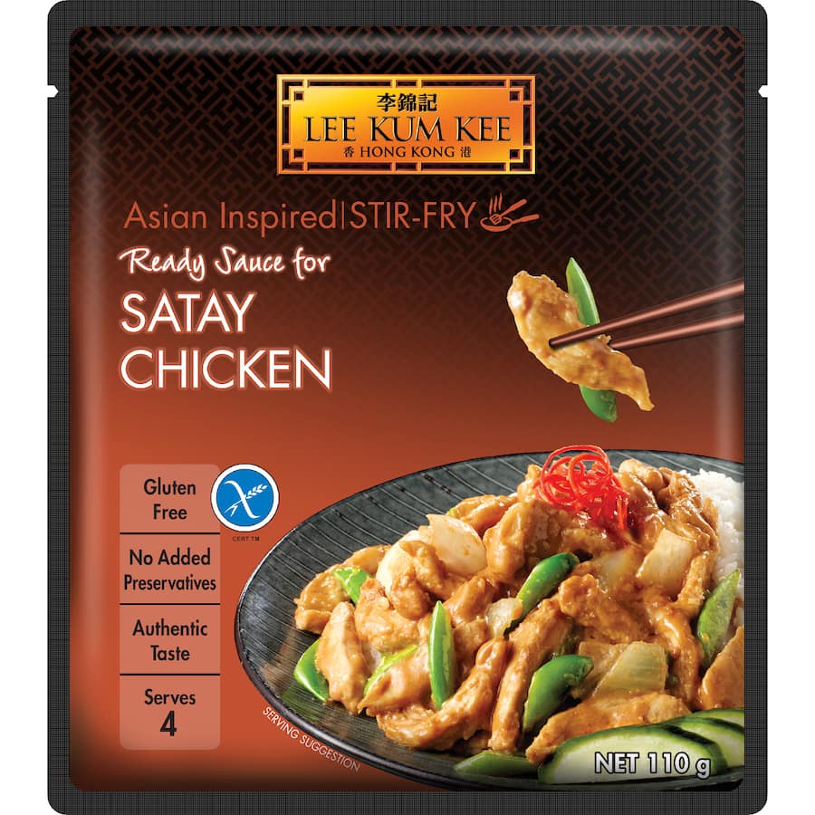 Lee Kum Kee Ready Sauce Satay Chicken - Sachet 110g