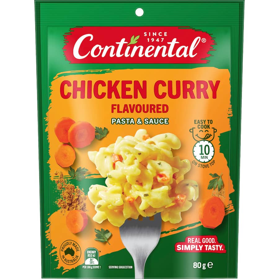 Continental Pasta & Sauce Chicken Curry - 80g