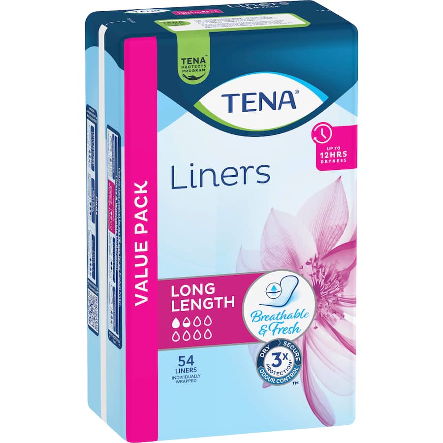 Tena Liners Long Bulk 54 pack