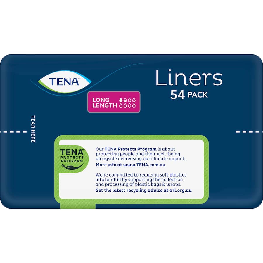 Tena Liners Long Bulk 54 pack