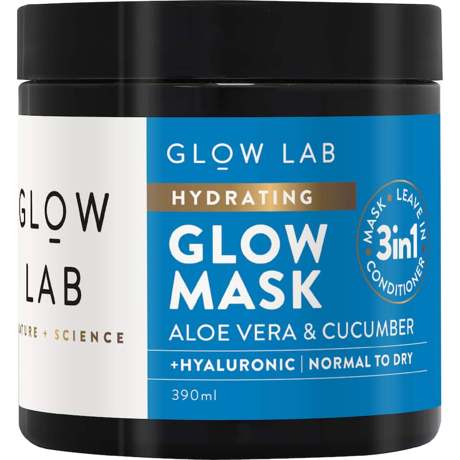 Glow Lab Hydrating Glow Mask Aloe Vera & Cucumber 390mL
