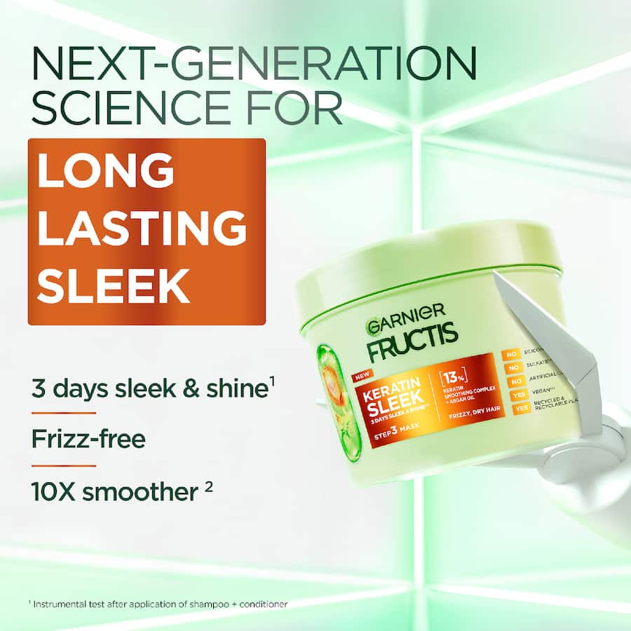 Garnier Fructis Hair Mask Keratin Sleek 370mL