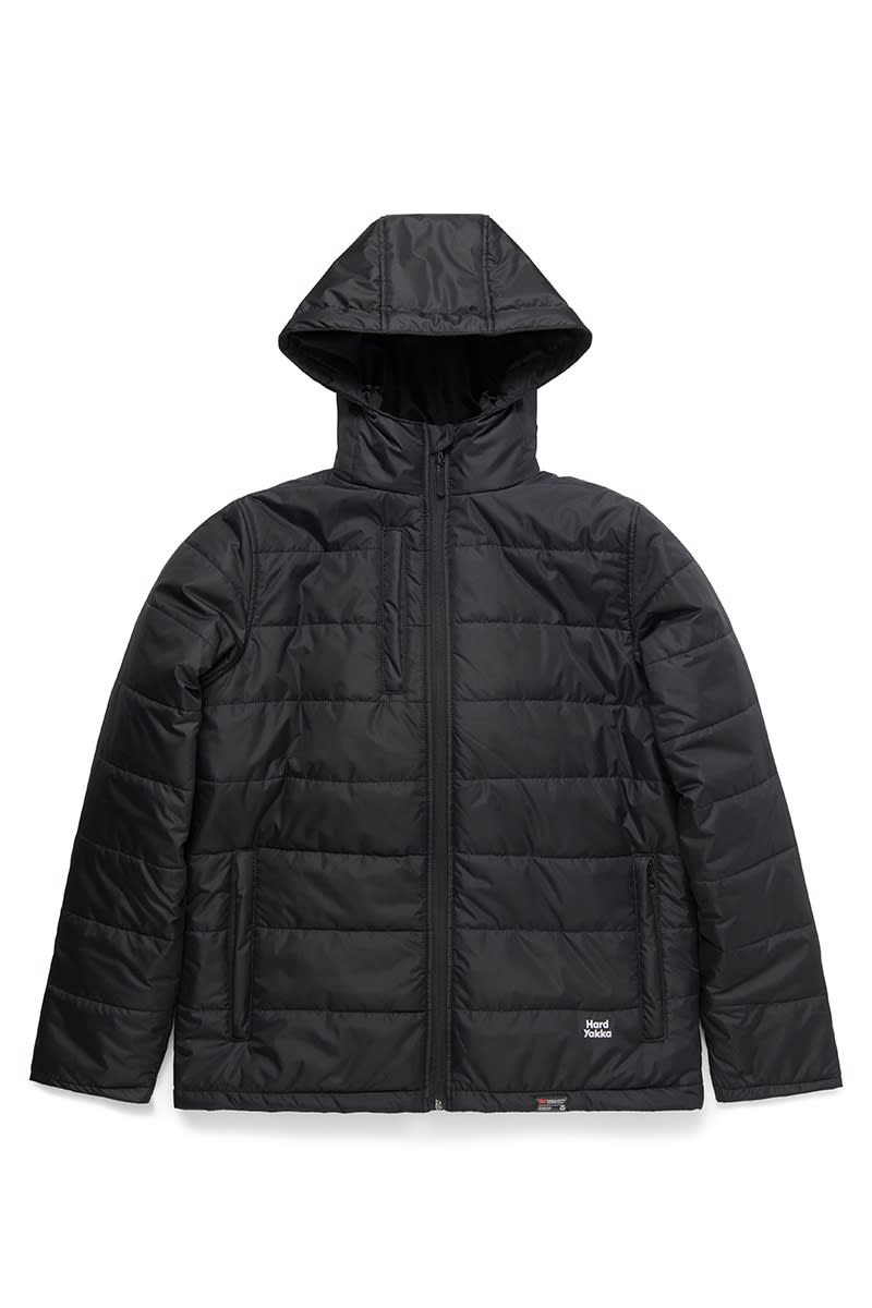 Hard Yakka, Puffa 2.0 Jacket, Y06723 - Black (Size: 4XL)
