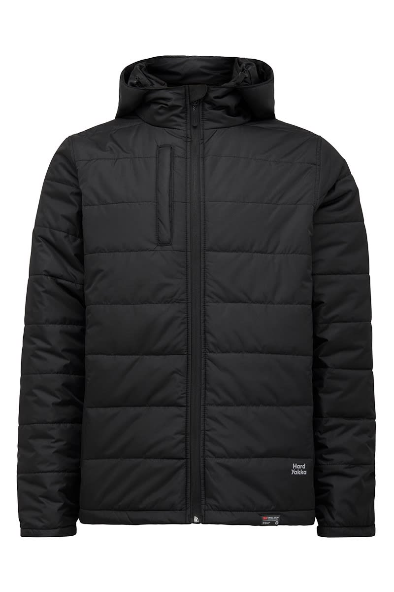 Hard Yakka, Puffa 2.0 Jacket, Y06723 - Black (Size: L)