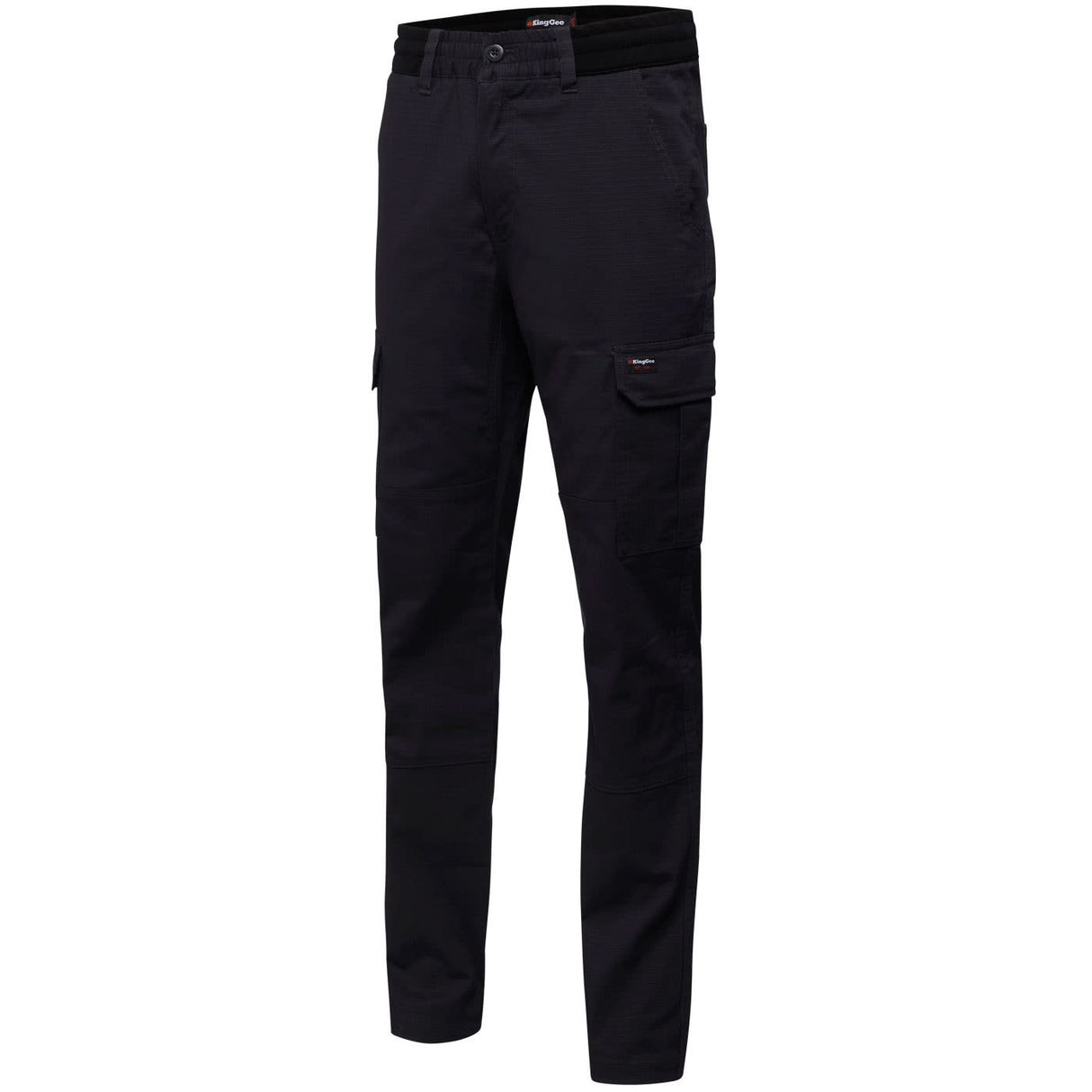 KingGee, Ripstop Rib Comfort Waist Pant, K13005 - Black - 77