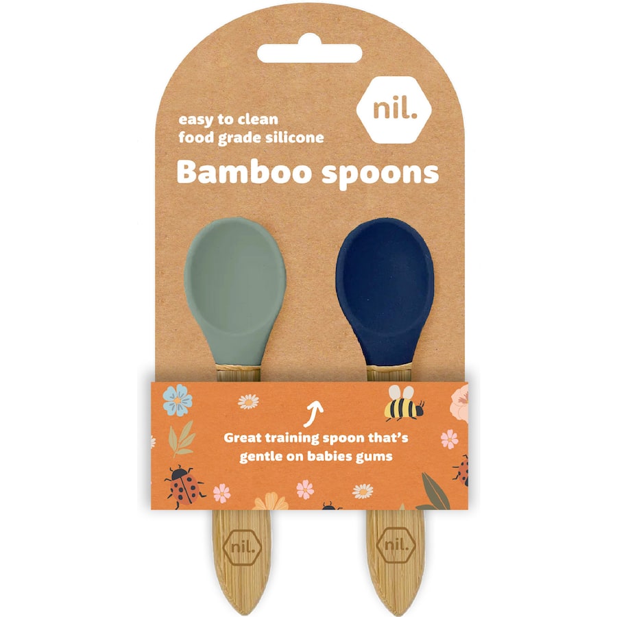 Nil. Baby Bamboo Spoons 2 pack