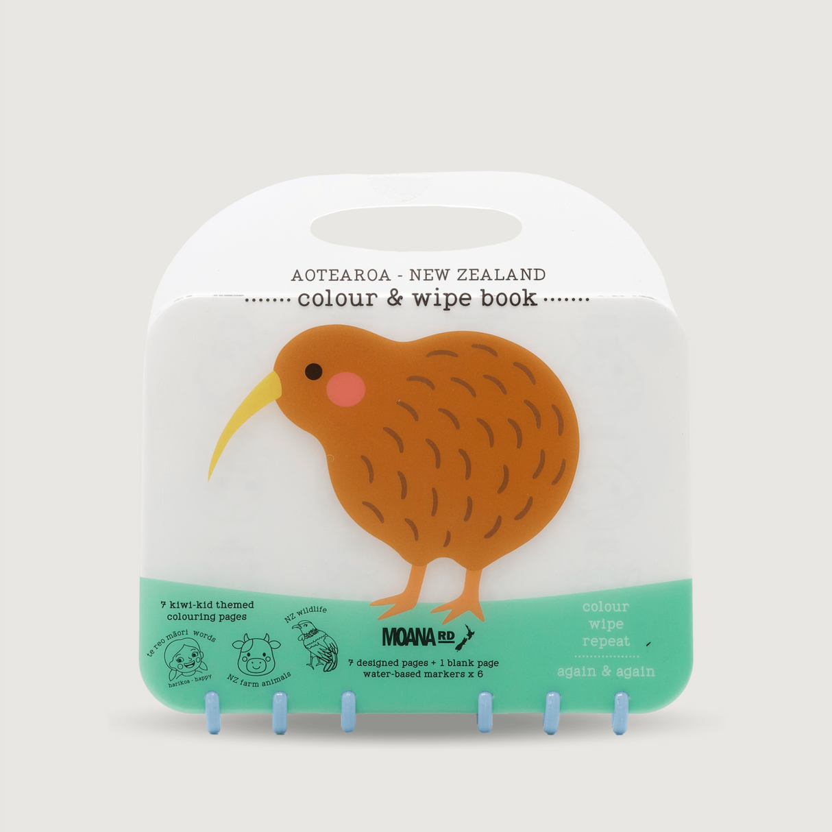Moana Road - Colour & Wipe Book - 2 units