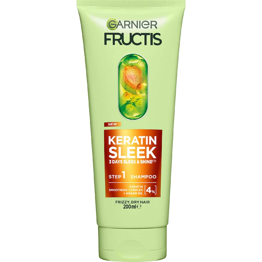 Garnier Fructis Shampoo Keratin Sleek 200mL