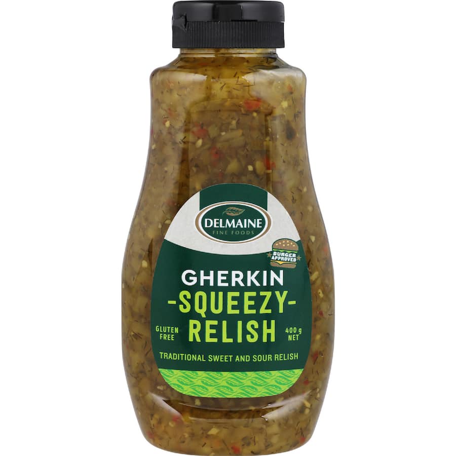 Delmaine Gherkin Relish Squeezy 400g