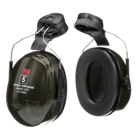 3M PELTOR Optime II Helmet Att H520P3GS - E Green (Each)