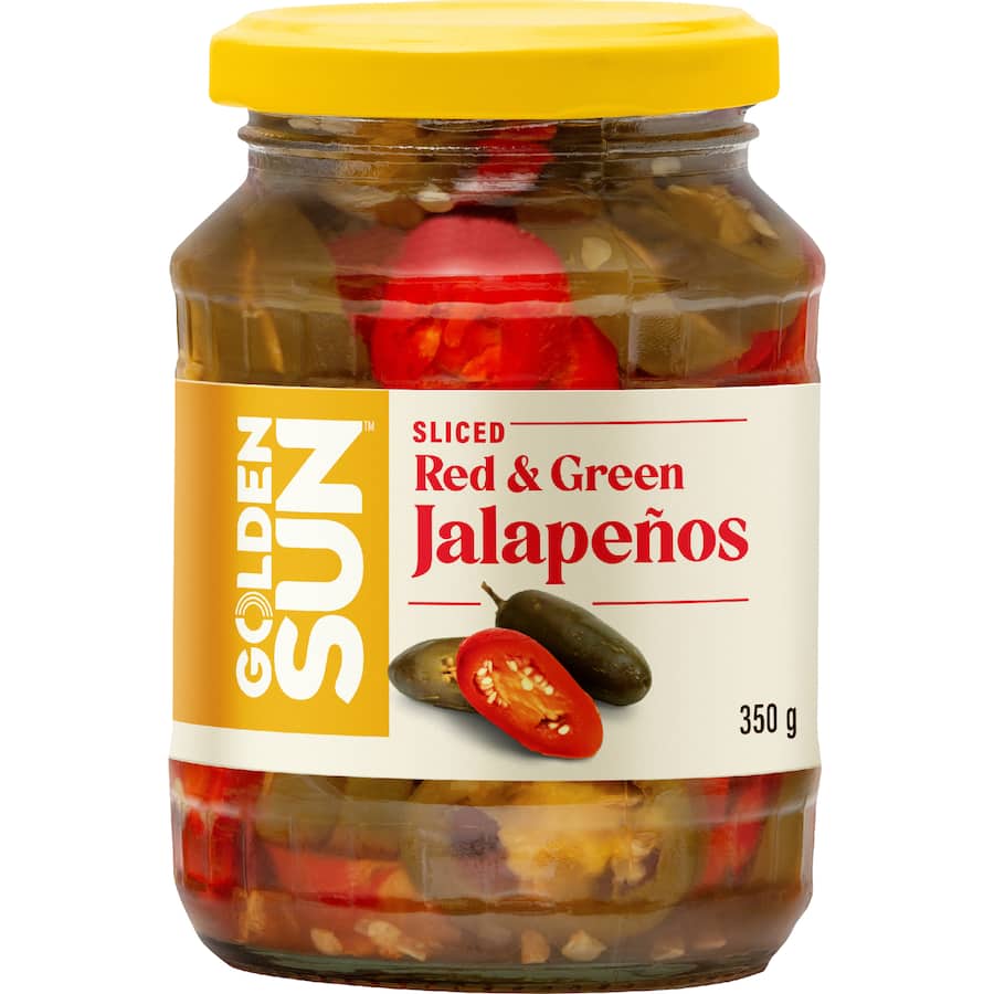 Golden Sun Jalapenos Red & Green Sliced 350g