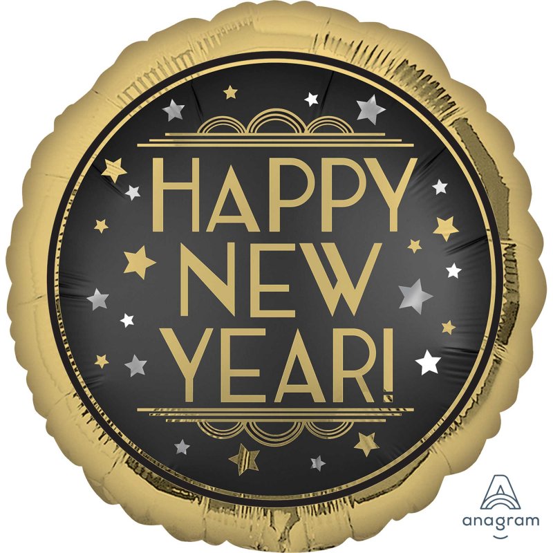 Standard XL vintage honey foil balloon, self-sealing, 45cm size, perfect for celebrations.