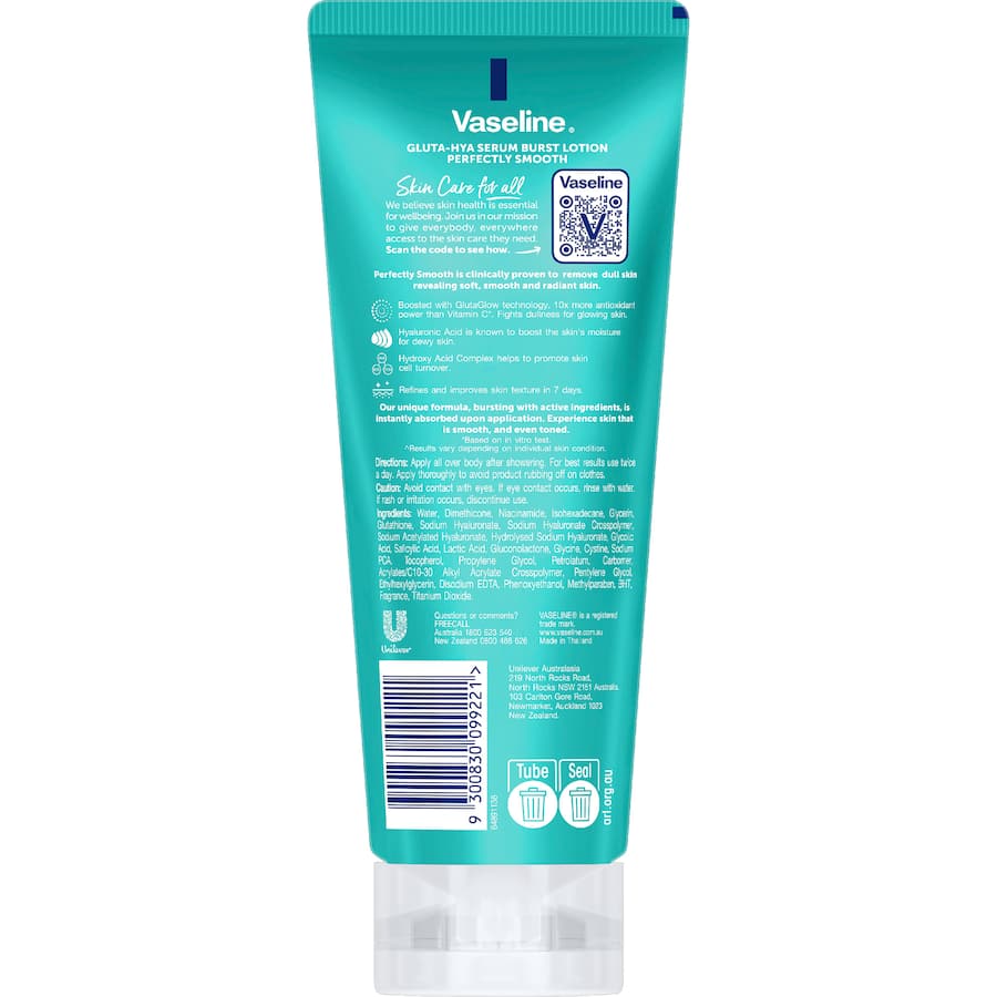 Vaseline Gluta Hya Body Lotion Perfectly Smooth 200mL