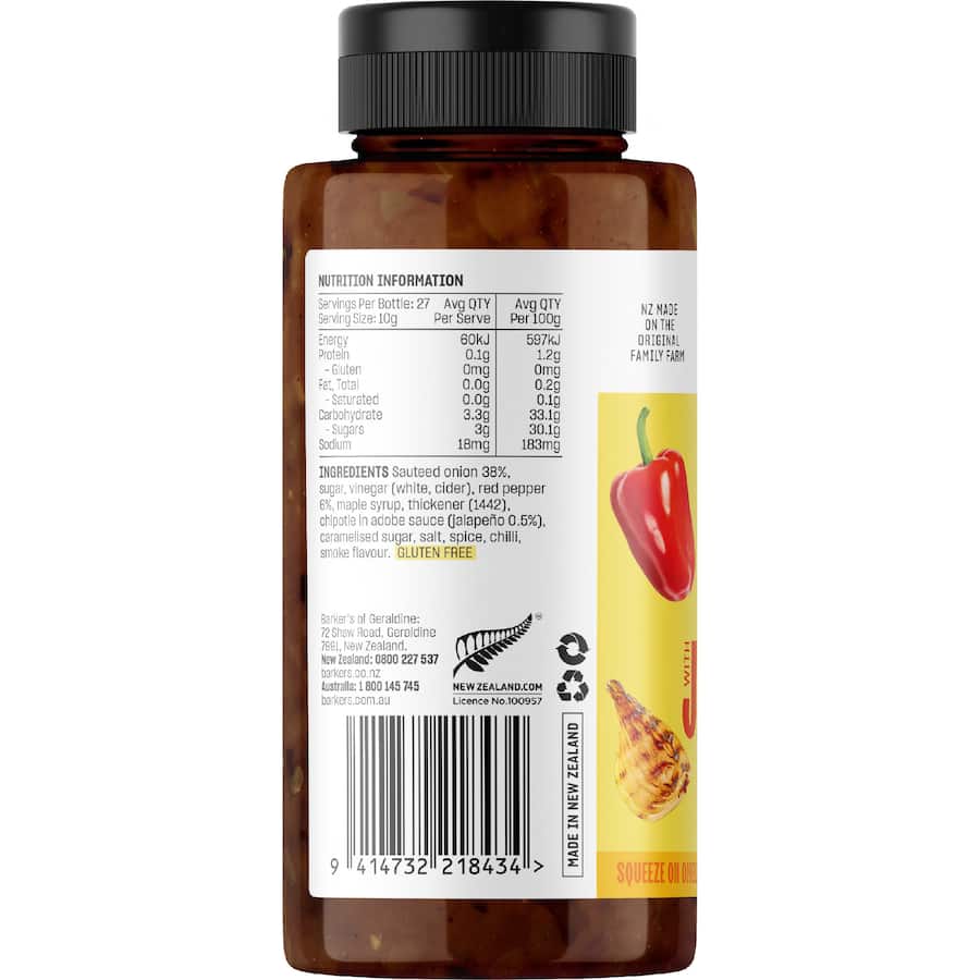Barker’s Smoky Onion And Jalapeńo 290g
