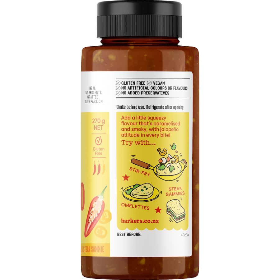 Barker’s Smoky Onion And Jalapeńo 290g