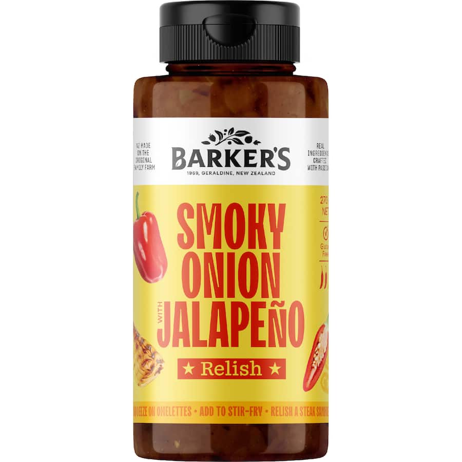 Barker’s Smoky Onion And Jalapeńo 290g